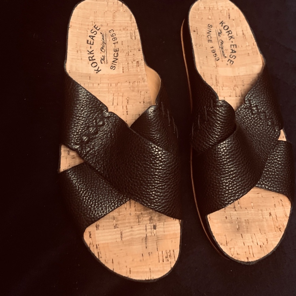 Brand new cork ease sandals